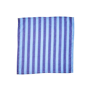 Bonnie and Neil Napkin | Thin Stripe Blue