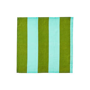 Bonnie and Neil Napkin | Big Stripe Mint