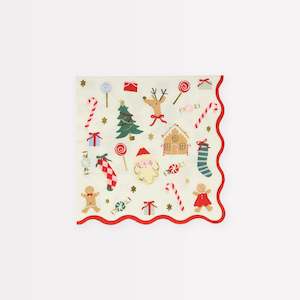 Meri Meri Christmas Paper Napkins | Jolly Christmas