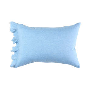 Society Of Wanderers Pillowcases | Powder Blue Ruffle