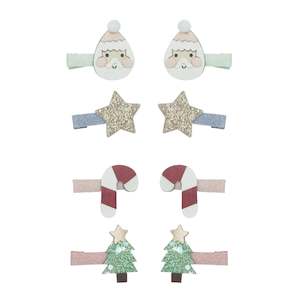 Mimi & Lula Hair Clips | Santa Mini