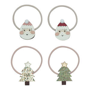 Mimi & Lula Hair Ties | Santa & Tree