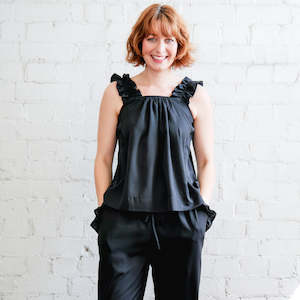 Small Acorns x Abbey Geerling Pyjamas - Noir Silk Cami Set