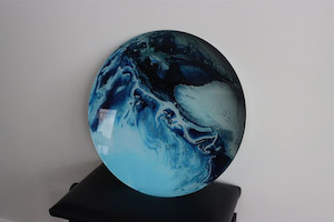 Glass Art Snow planet Smart Art Design