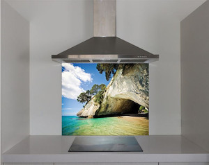 DIY Splashback Cathedral Cove Smart Art Design