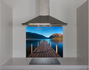 DIY Splashback Romantic wharf Smart Art Design