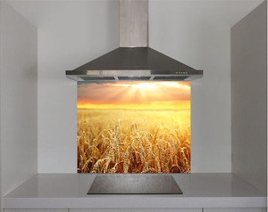 DIY Splashback Wheat field Smart Art Design