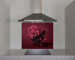 DIY Splashback Red Dahlia Smart Art Design