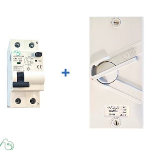 External switch & RCBO EV charger installer combo