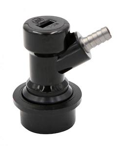 Kegs Dispensing: Disconnect, Liquid Plastic Ball Lock Black