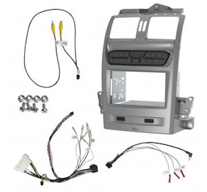 A 100 1007 Facias Pockets: Double Din Silver Install Kit To Suit Ford Falcon