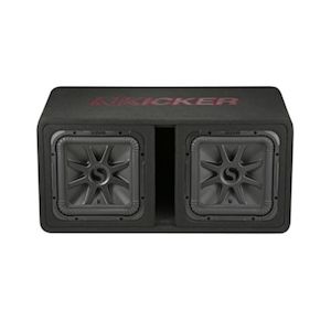 A 100 1009 Kicker Audio: L7R 12IN DUAL SUBWOOFER ENCLOSURE 2 OHM