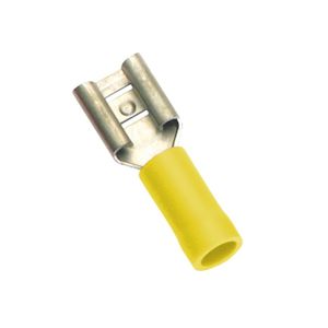 Champion Yellow Female Push-On Spade Terminal -5pk