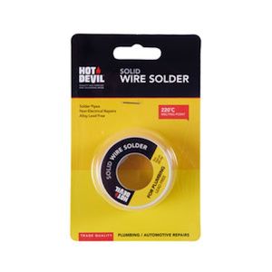 Accessories: Solder - Solid Wire Plumbing & Auto 85gm- Hot Devil