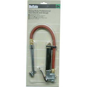 Tyre Inflator & Gauge Buffalo Dual Chuck 0-170psi