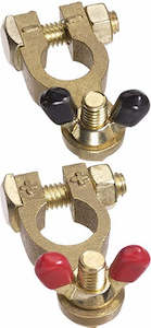 Battery Accessories: Brass Battery Terminal Wing Nut Pk2 -PROJECTA