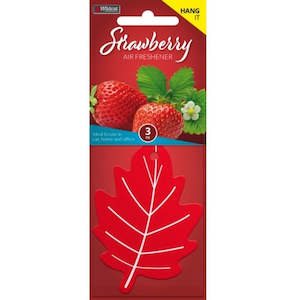 Air Freshener: AIR FRESHENER LEAF STRAWBERRY Pack Of 3