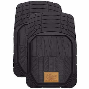 Mats: Rmw Rubber Front Mats Black Set Of 2 -R.M.WILLIAMS