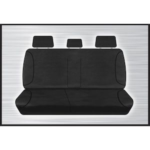 BLACK CANVAS REAR SEAT COVER - HILUX 07/2015 ONWARD