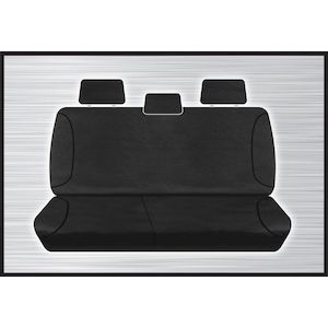 Seat Covers: BLACK CANVAS REAR SEAT COVER - AMAROK 02/2011 ONWARD