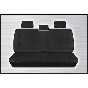 BLACK CANVAS REAR SEAT COVER - DMAX