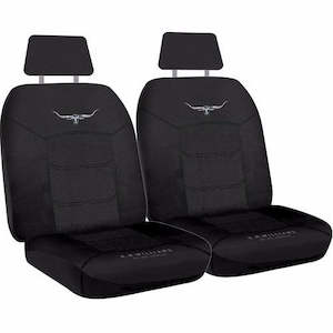 Seat Covers: Rmw Jacquard Seat Covers Black Size 30 -R.M.WILLIAMS