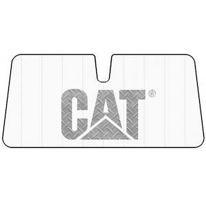 CAT FRONT SUNSHADE CHECKERPLATE