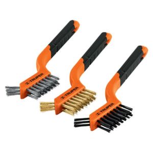 WIRE BRUSH SET 3 PIECE MINI #10652 TRUPER