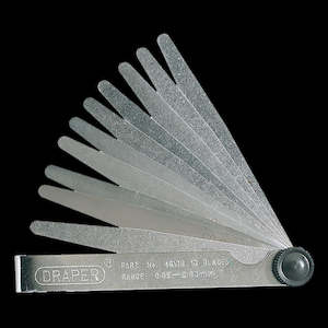 Measuring Marking: DRAPER 10 Blade Metric Feeler Gauge Set