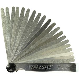 Tapes Adhesives: Teng 20 Blade Feeler Gauge 0.05-1.00 x 100mm