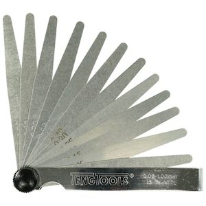 Tapes Adhesives: Teng 13 Blade Feeler Gauge 0.05-1.00 x 100mm