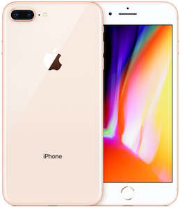 Apple iPhone 8 Plus 64GB Gold - New Battery, Case, Screen Protector (Good) Chip