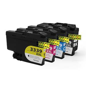 Printer Cartridges / Ink: Brother  LC3339 XXL Ink Cartridges  Set for MFC-J5945DW J6945DW High Yield Comp.