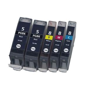 Canon PGI5 CLI8 Cartridges x 5