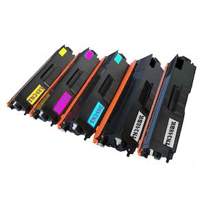 Brother TN348 BK+C+M+Y toner cartridge x 5