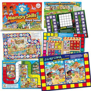 Educational support services: 6 Memory Skills Board Games