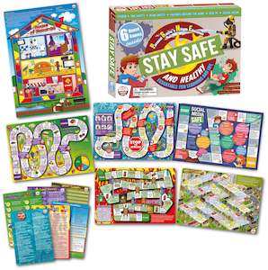 Educational support services: Stay Safe & Healthy Board Games