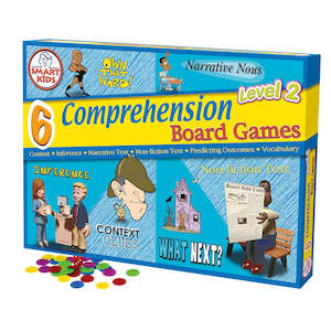 Educational support services: 6 Reading Comprehension Board Games Level 2