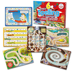 Educational support services: 6 Spelling Board Games Level 3