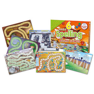 6 Spelling Board Games Level 2