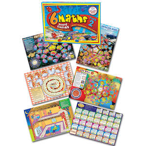 Educational support services: 6 Maths Board Games Pack 2