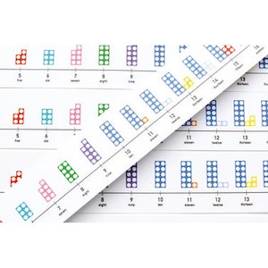 Educational support services: Numicon Table-top Number Lines Set of 5