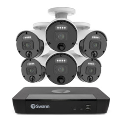 Electronic goods: Swann Master Series SWNVK-876806-AU - 6 x 4K Cameras, PoE, 2TB HDD