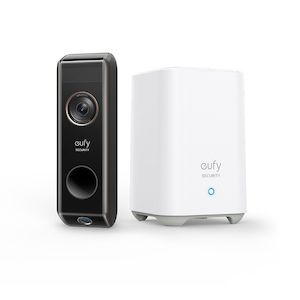 Eufy Dual Camera Video Doorbell & HomeBase 2 - 2K, WIFI, Battery