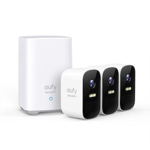 Electronic goods: Eufy 2C Pro Kit 3 Pack - 2K, WIFI, Battery, 16GB Storage