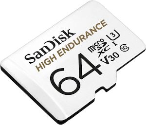 Electronic goods: Sandisk High Endurance MicroSD Card 64GB - 4K Recording