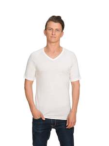 Merino Short Sleeve V Neck