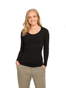 Merino Scoop Neck Top