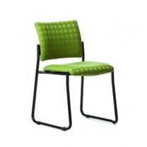 Furniture wholesaling - office: Que Skid Base Chair - RECEPTION & SOFT SEATING