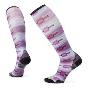 Clothing accessory: Womens Ski Zero Cushion Flirt with Me Print Socks